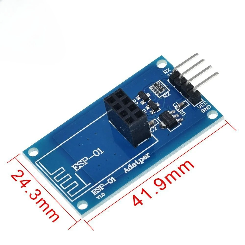 ESP8266 ESP-01 Serial WiFi Wireless Adapter Module 3.3V 5V Esp01 Breakout PCB Adapters Compatible For Arduino