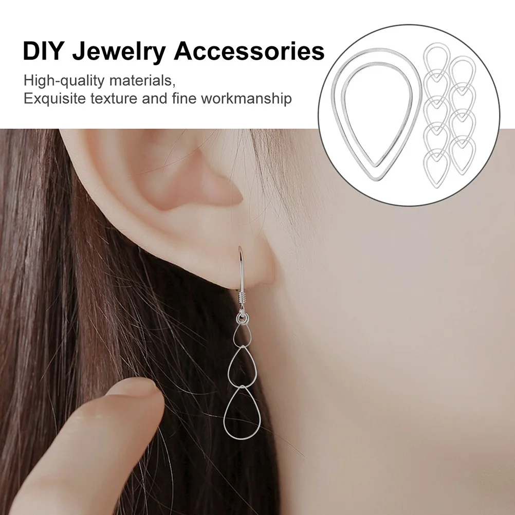 

20Pcs Necklace Pendants Geometric Charm for DIY Jewelry Making Supplies Bracelet Earring Craft Kids Girls Gift Decorative Metal