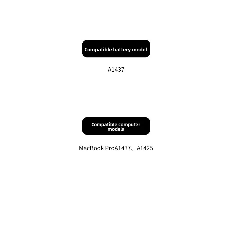 Подходит для MacBook ProA1437 A1425 MD212, аккумулятор для ноутбука, аккумулятор большой емкости, высококачественная сменная батарея