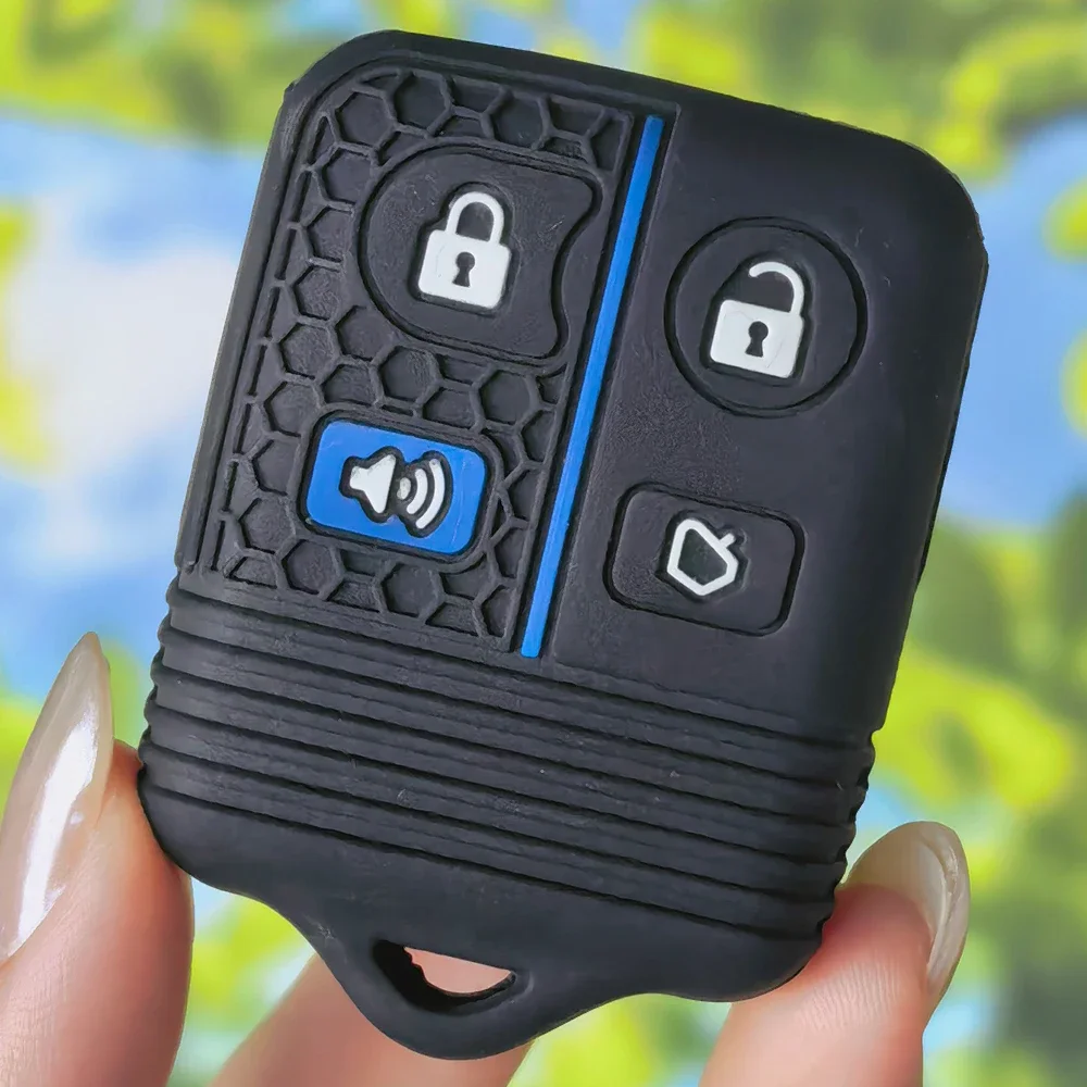 Precise Fit Honeycomb Silicone Key Skin for Ford Focus Lincoln Mercury Cougar Grand Marquis Mariner Montego Sable Remote Shell
