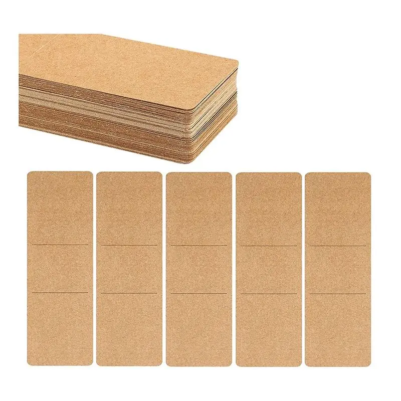 REST 70 Pieces Bookmark Sleeves Bookmark Holder DIY Resin Bookmarks Blank Display Cards for Bookmark Gift Wrapping