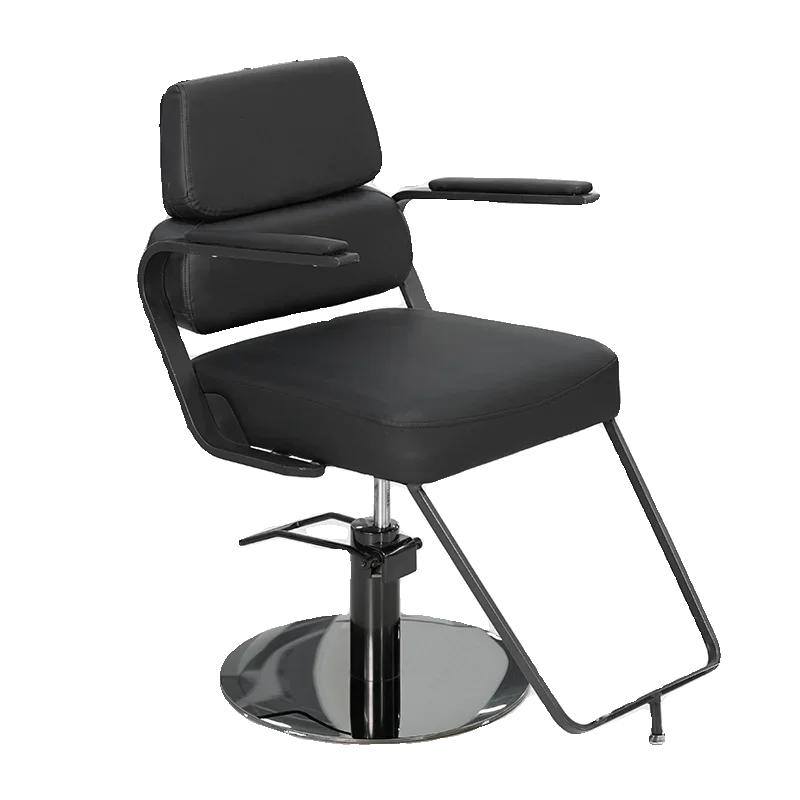 Simple Vintage Barbershop Barber Chair Swivel Lift Perm Barber Chair Hair Dyeing Shave Cadeira De Barbeiro Salon Furniture