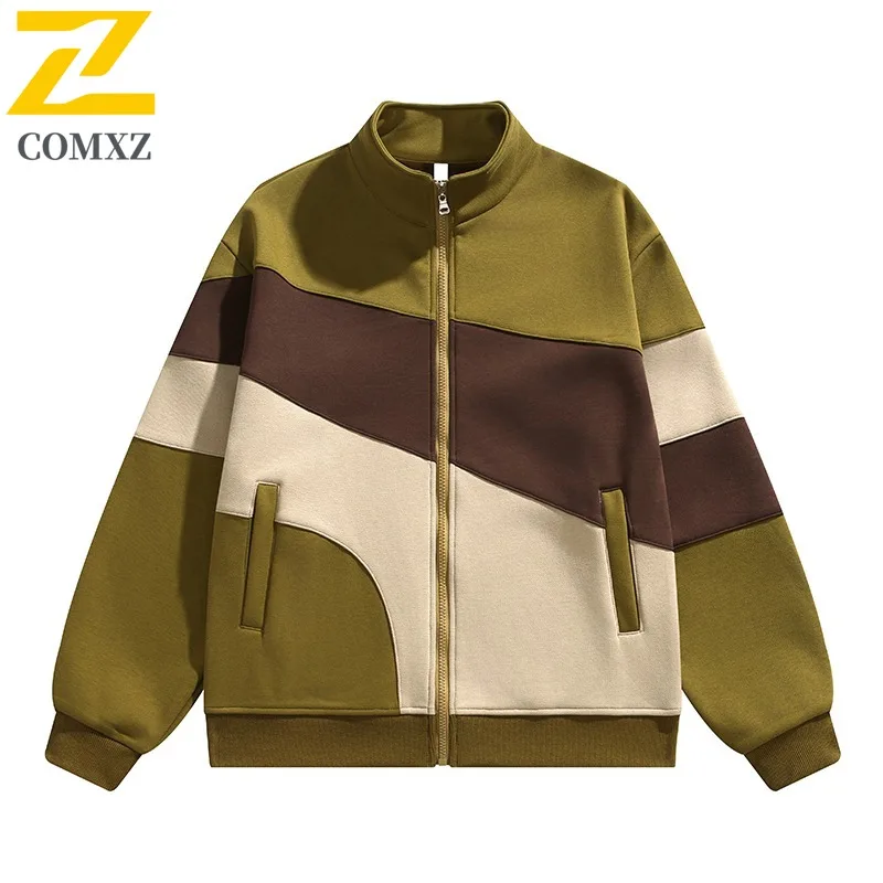 

Autumn Spring Men's Casual Loose Jacket New Fashion Trend Outdoor Sports Cardigan Comfortable Plus Size High Quality Outerwear