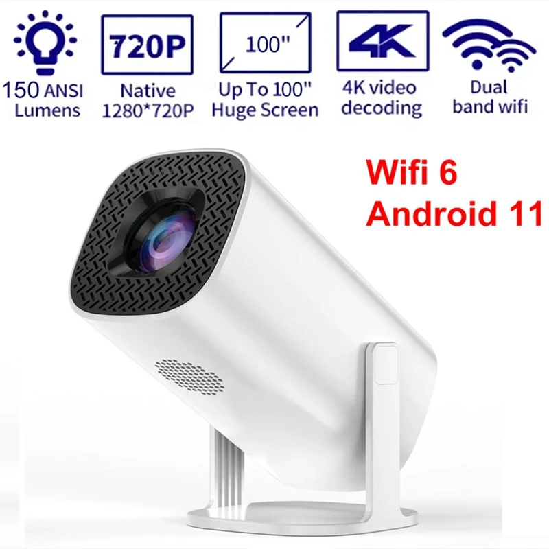 P30 Smart Projector Wifi 6 Android 11 Home Beamer Support 4K Decoding For Home Theater Video Proyector 150 Ansi