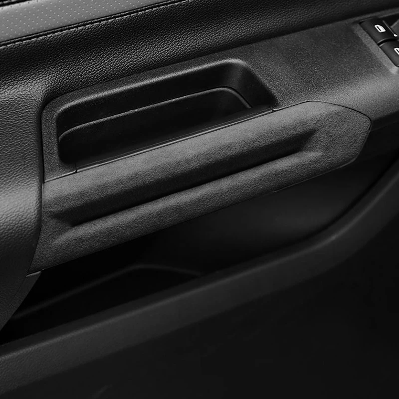 For Mustang Car Door Handle Boot Cover Decorative Trim Sticker Made of Alcantara Premium Interior Tuning Accessories view 4