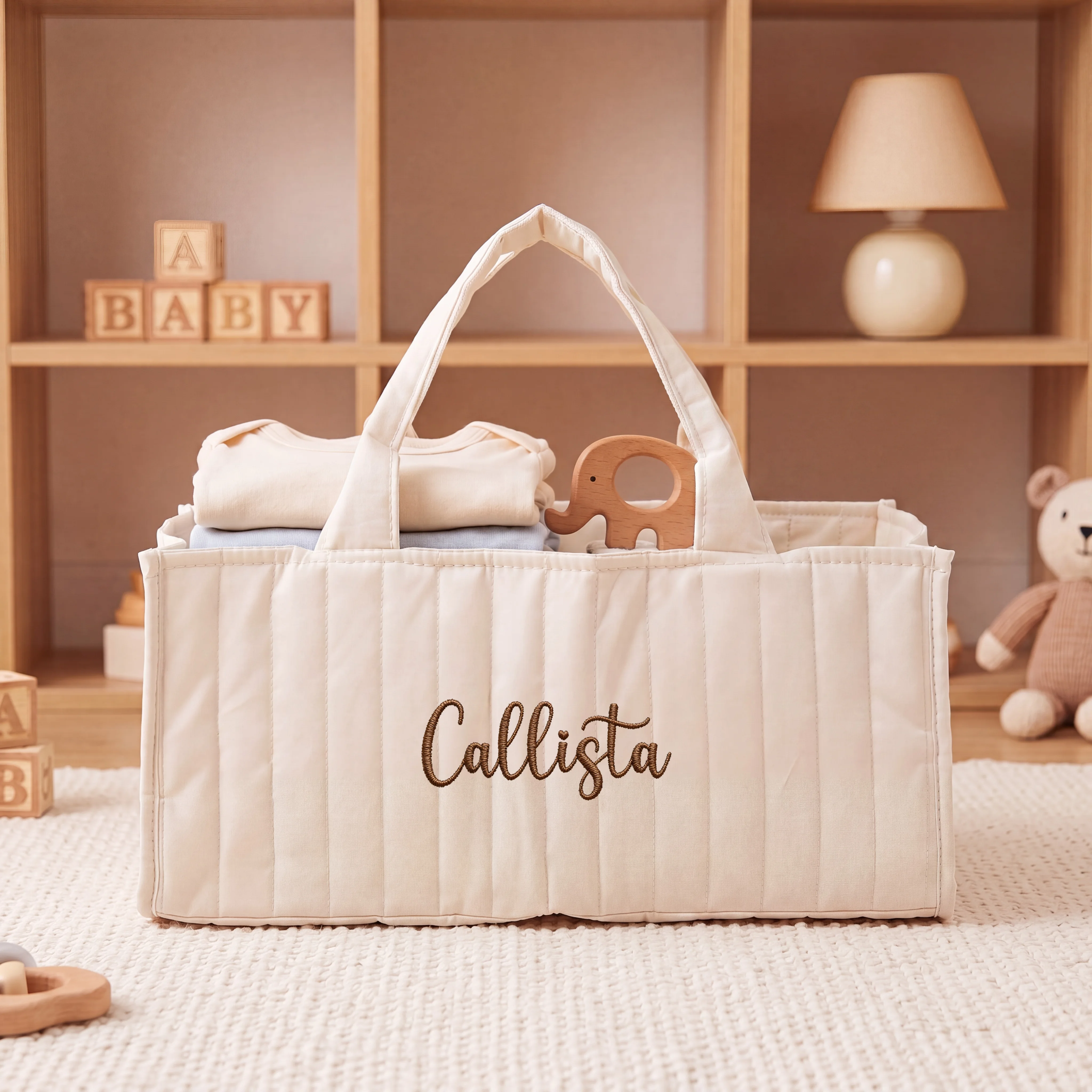 Personalized Embroidered Diape - огляд і ціна Baby Products Storage Box