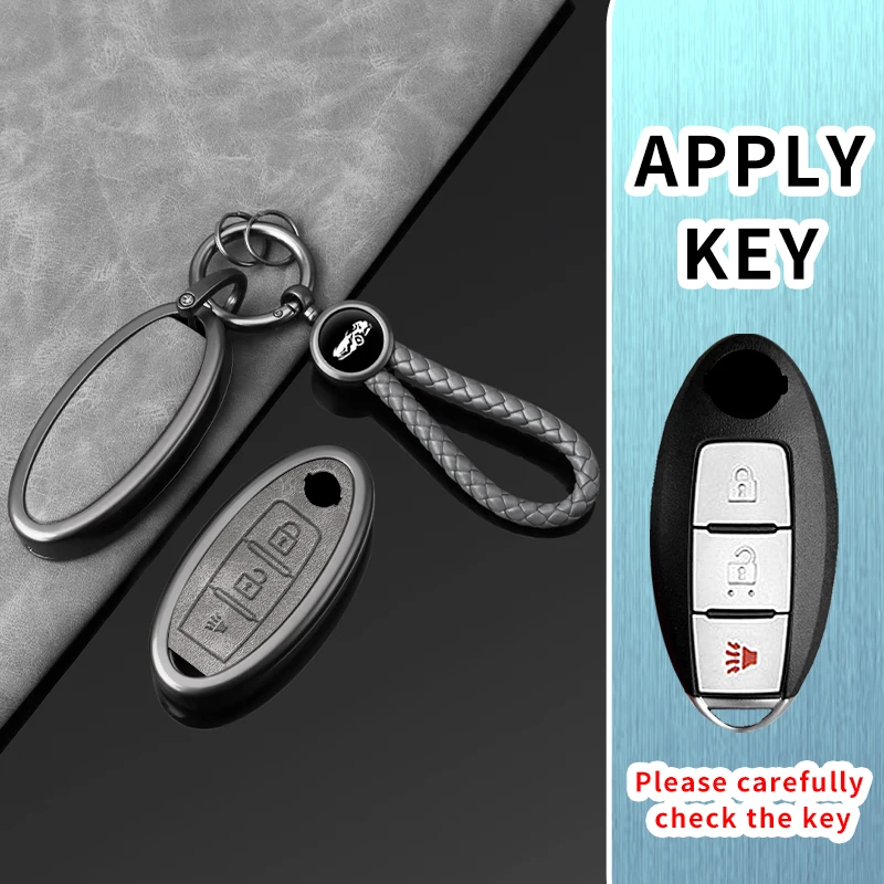 For Nissan Qashqai Juke X-Trail T31 T32 Altima Rogue Murano for Infiniti FX35 QX60 Q50 Key Case Cover Car Keyshell Holder view 2