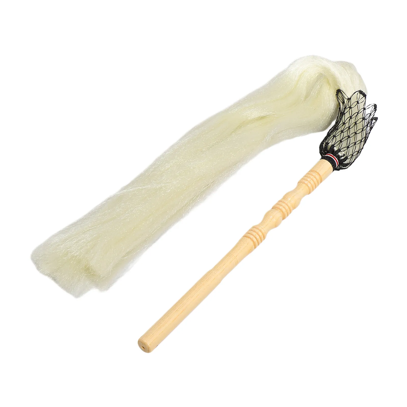 

Tai Chi Horse Tail Whisk 85Cm Bamboo Handle Handmade Hair Martial Arts Cleaning Brush Dust Removal Equipment