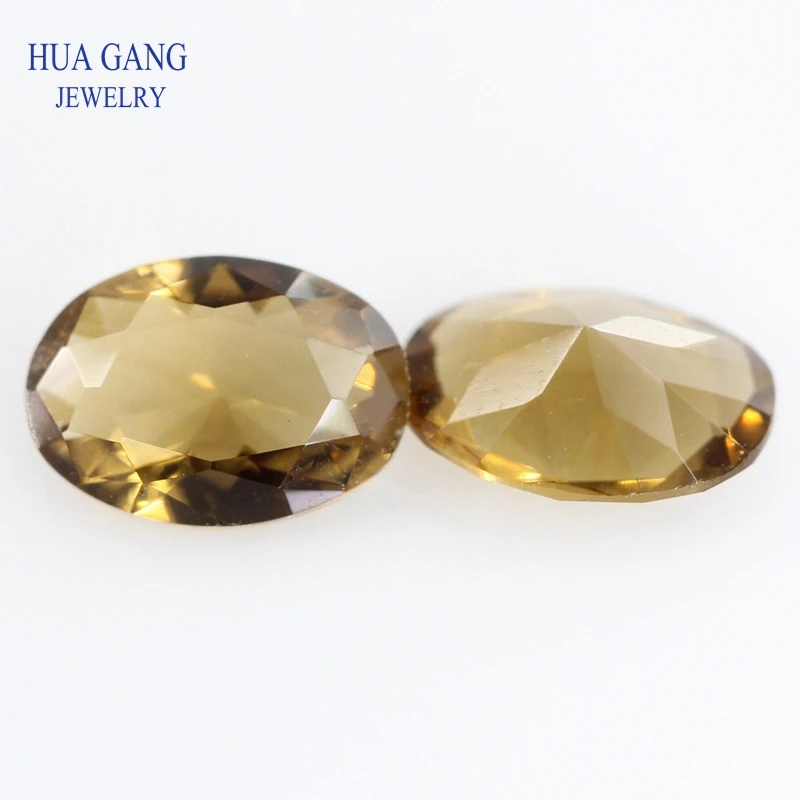 Glass Beads 500pcs/lot Various Color Loose Stone Oval Shape Machine Cut Glass Jewelry Beads