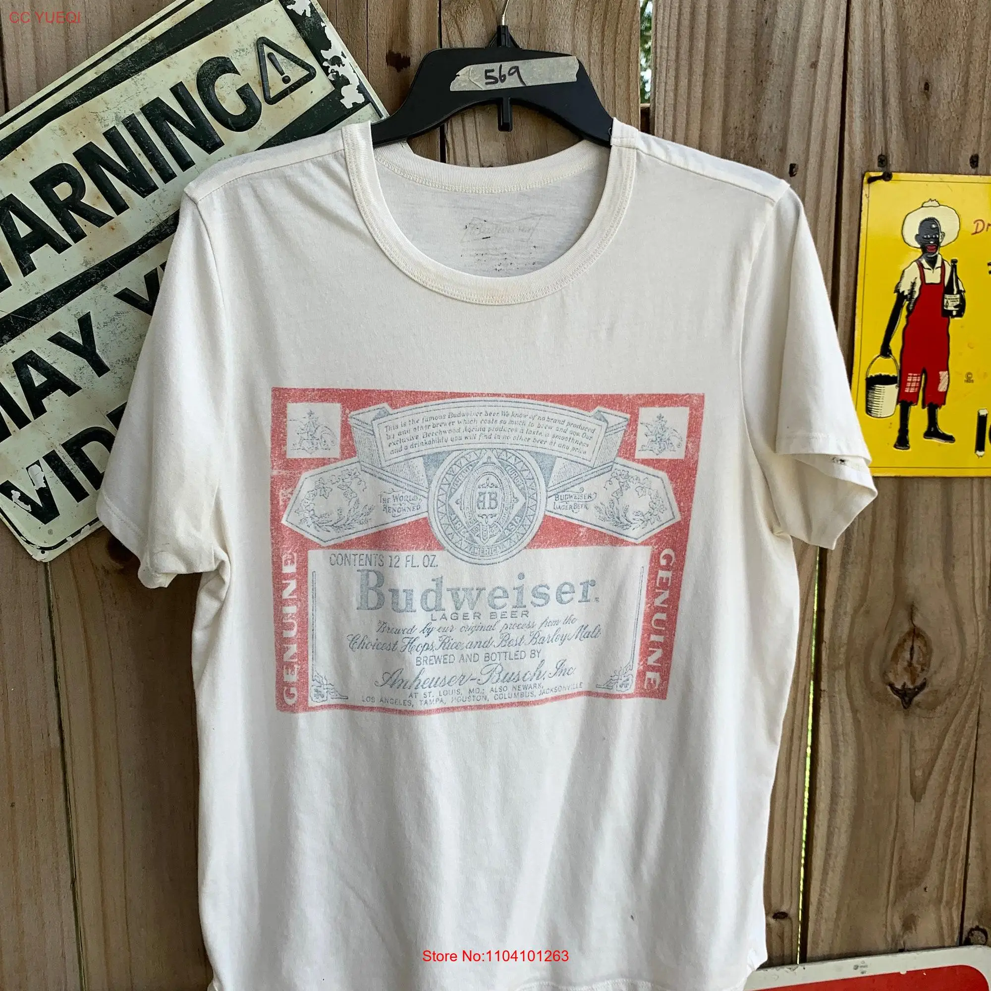 Женская Винтажная Футболка Budweiser Y2K, размер XL, с длинным или коротким рукавом