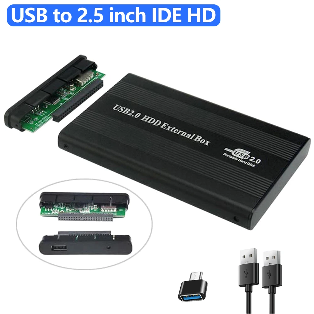 USB to 2.5 inch IDE HD Hard Drive Disk Enclosure HDD External Box Case 2.5