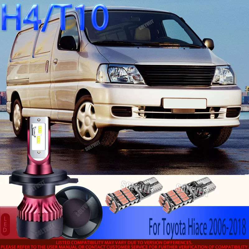 

The Closest Thing to Daylight in a Bulb: 150W H4 LED Technology For Toyota Hiace 2006 2007 2008 2009 2010 2011 2012 2013-2018