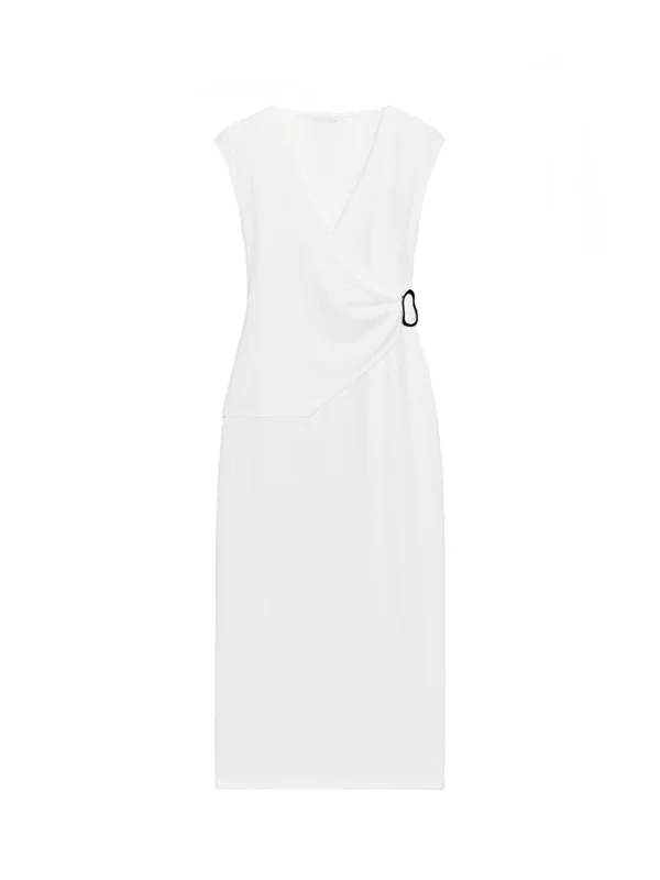 Ele Double-Breasted Gingham Svel Dr Autumn 2025 Women's Faion Work Warehouse ip Polyester Fiber A-Line S...