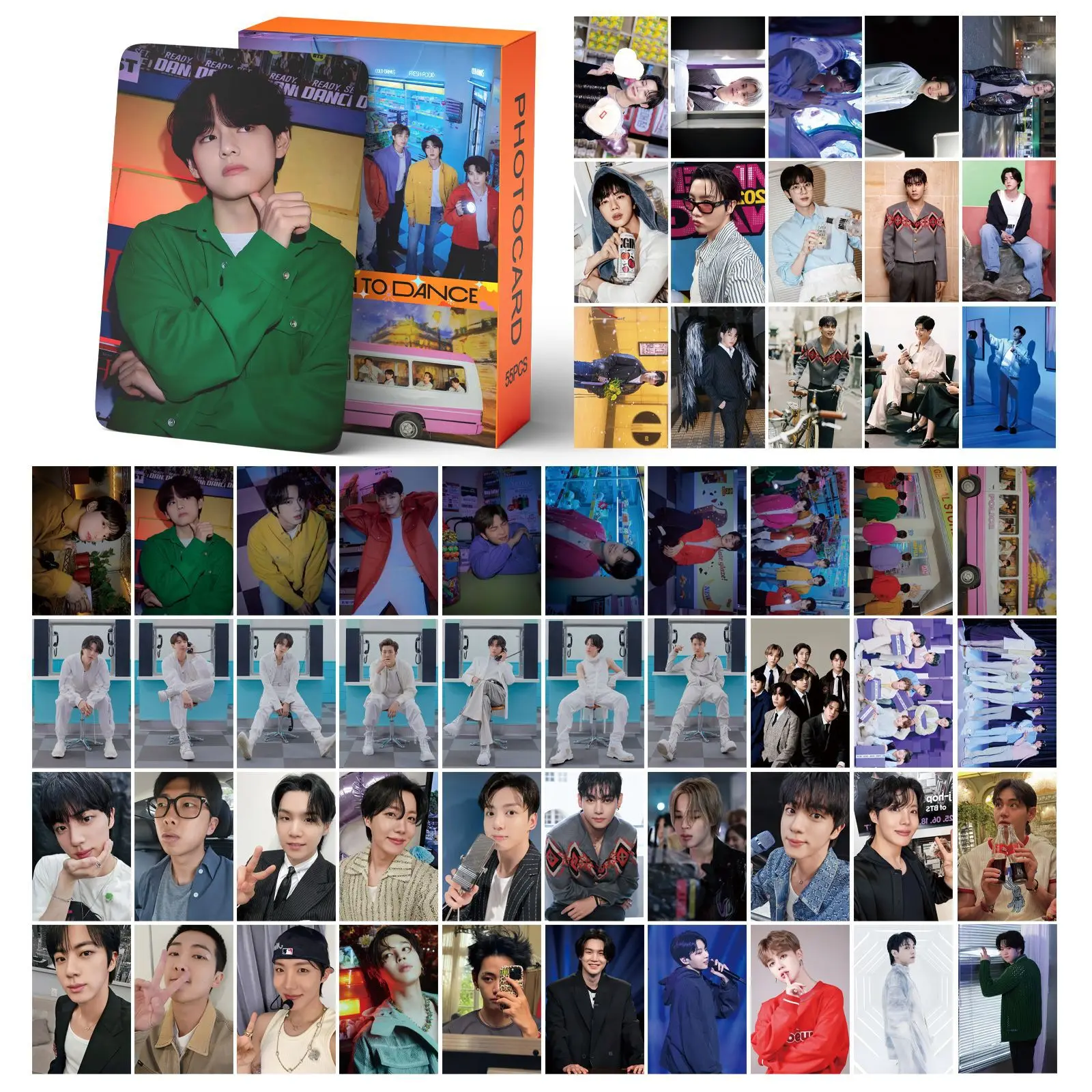 55Pcs/Box Kpop PERMISSION TO DANCE POP Photocards Lomo Cards Photo Card for Fans Collection