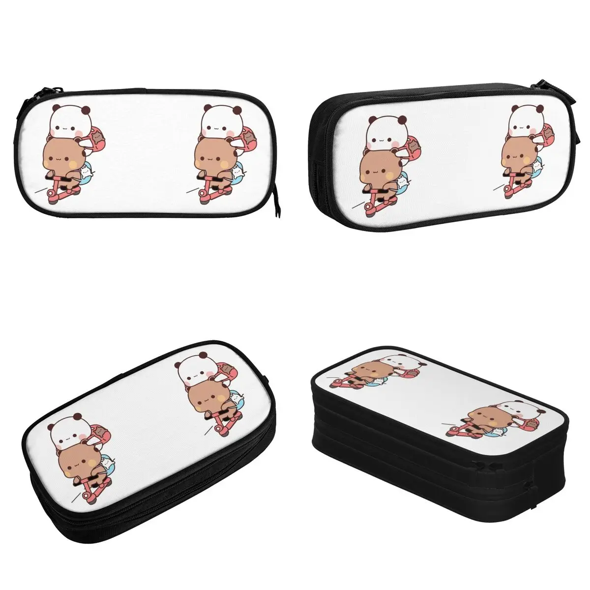 Imagem -02 - Panda Urso Bubu Dudu Case de Lápis Bonito Mochi Pêssego Lápis Bolsa Caneta Caixa Grande Capacidade Bolsas de Lápis Estudantes Escola Presente Papelaria