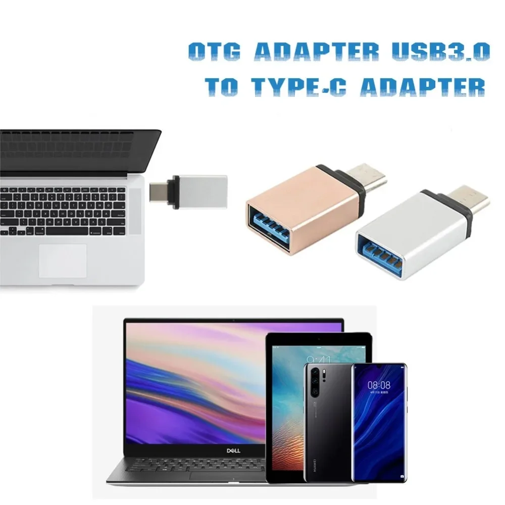 금속 USB 3.1 Type-C 남성 USB 3.0 여성 변환기 어댑터 Macbook Xiaomi Huawei Samsung Galaxy 용 OTG 기능