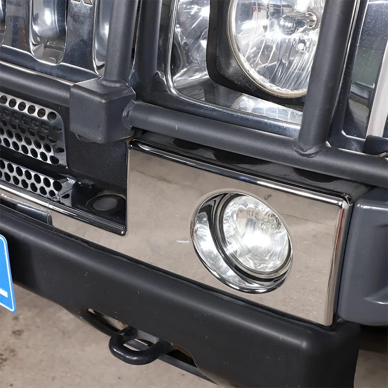 ABS Front Bumper Lower Trim Stiker Front Bumper Grille Trim Panel Cover Car Exterior Accessories For Hummer H2 2003-2009