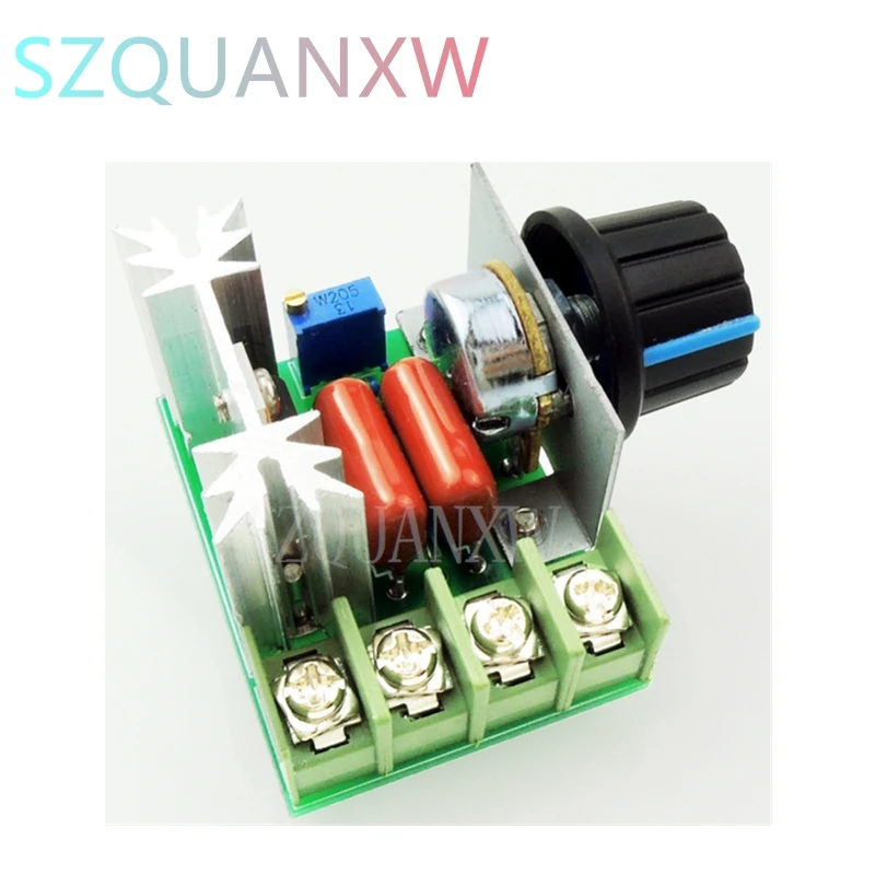 1pcs AC 220 V 2000 W Regulador de tensão SCR Atencadores de escurecimento Controlador de termostato de velocidade
