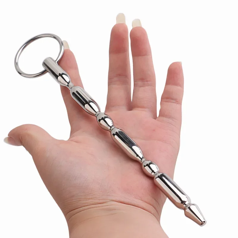 BDSM الوثن الجنس لعب للرجال منتجات الكبار جهاز العفة لعبة استثارة القضيب موسعات الإحليل القسطرة الأصوات الموزه #3