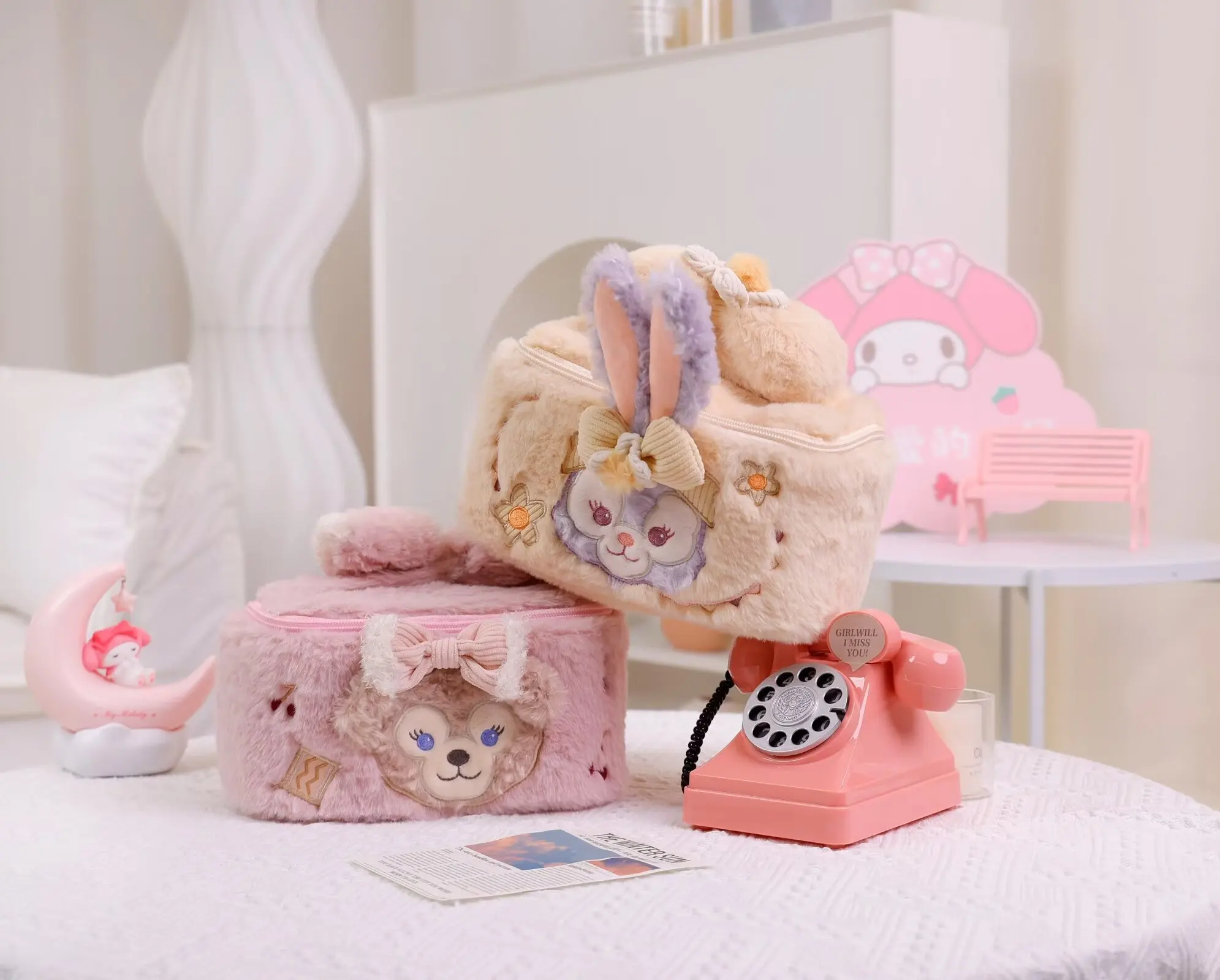 Cartoon Anime ShellieMay Plush Makeup Box Cute Stella Plush Toy Coin Purse Handbag Kawaii Home Decor Gifts For Girl