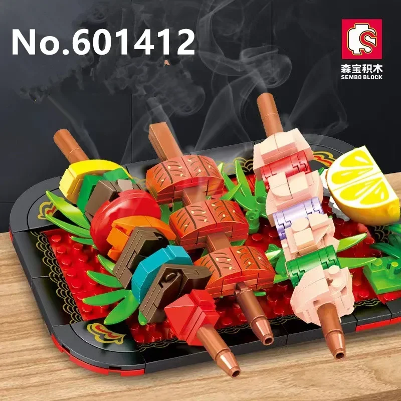 601403-601406 601407-601410 601411 601412 601413 601414 601415 Sembo Blocks Building Toys Japanese Food Snacks Puzzle Gift