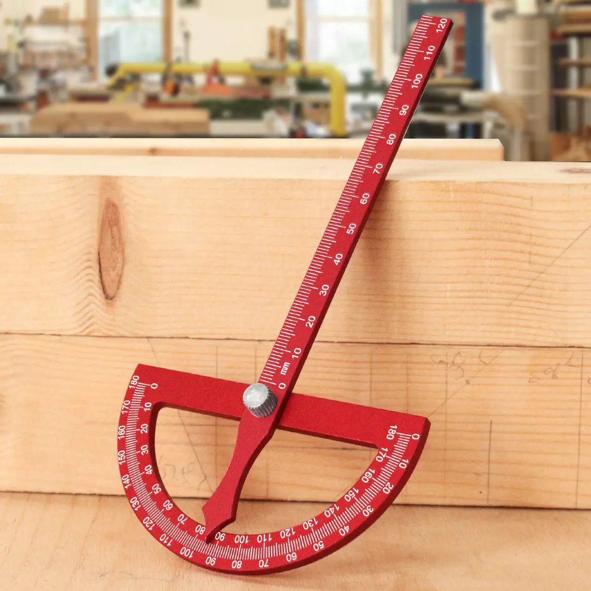 

Protractor Angle Marking Ruler, Multifunctional Protractor Woodworking Ruler for High-precision Angle Measurement