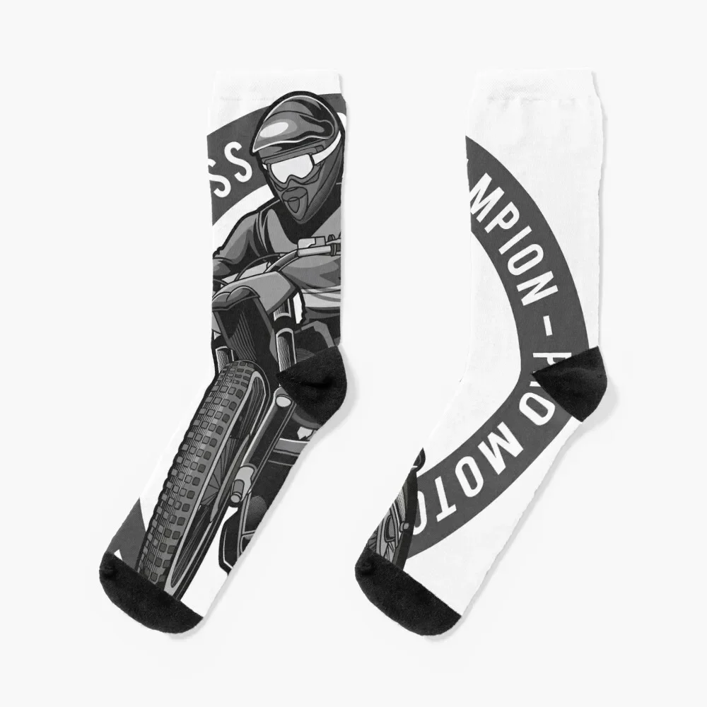 Motocross Champion Socks warm winter crazy Socks Male Women's