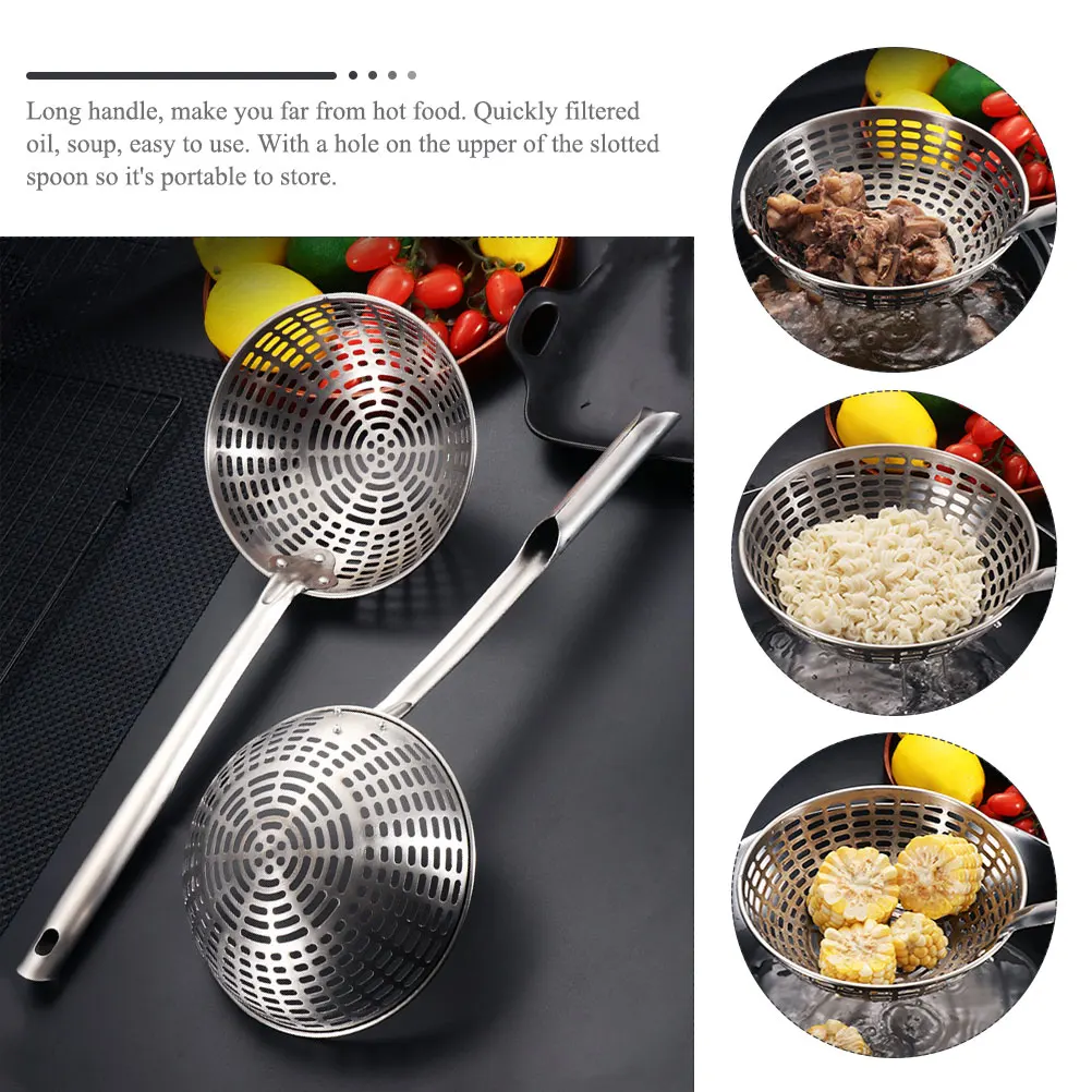 

Stainless Steel Spaghetti Strainer Spoon Household Pasta Mesh Kitchen Cooking Utensil Food Grade Filter for Noodles