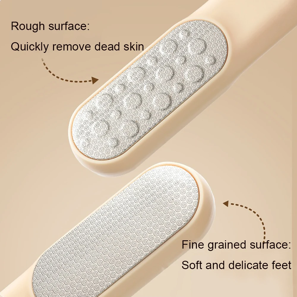 Cute Foot Care Tool Mini Coarse Fine Sand Two-sided Rubbing Foot File Scrubber Removable Grinding Head Remove Dead Skin Calluses