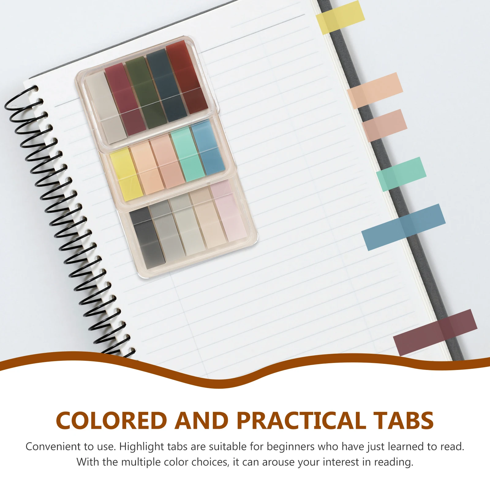 

6 Boxes 100 Sheets Stickers Page Marker Reading Strips Highlight Tabs Book Tabs Office Supplies Sticky Sentence Marks