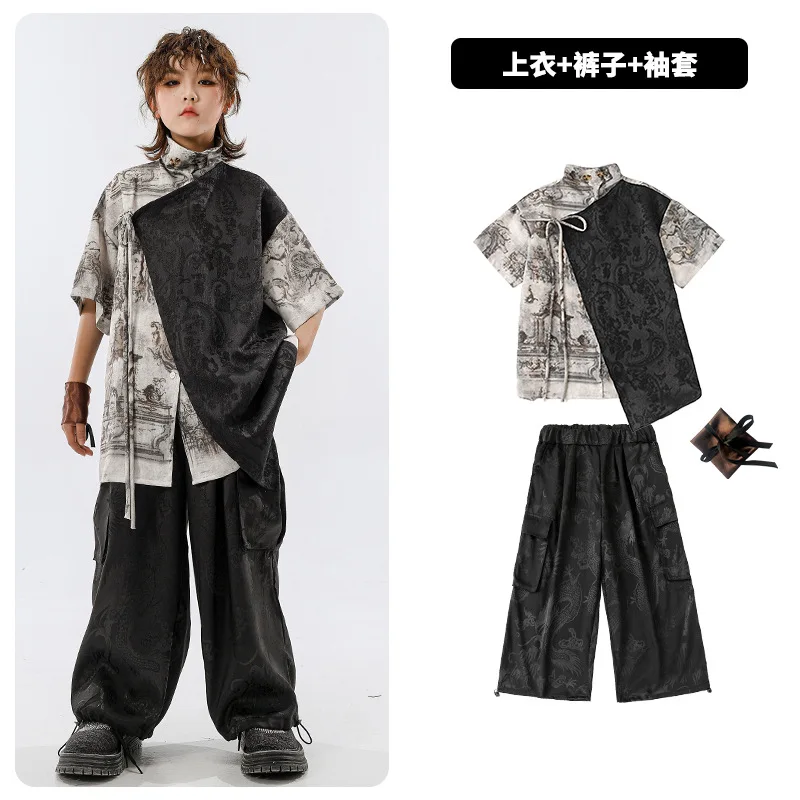 Детский танцевальный костюм Luckyqiang Fashion, полиэстер, хлопок