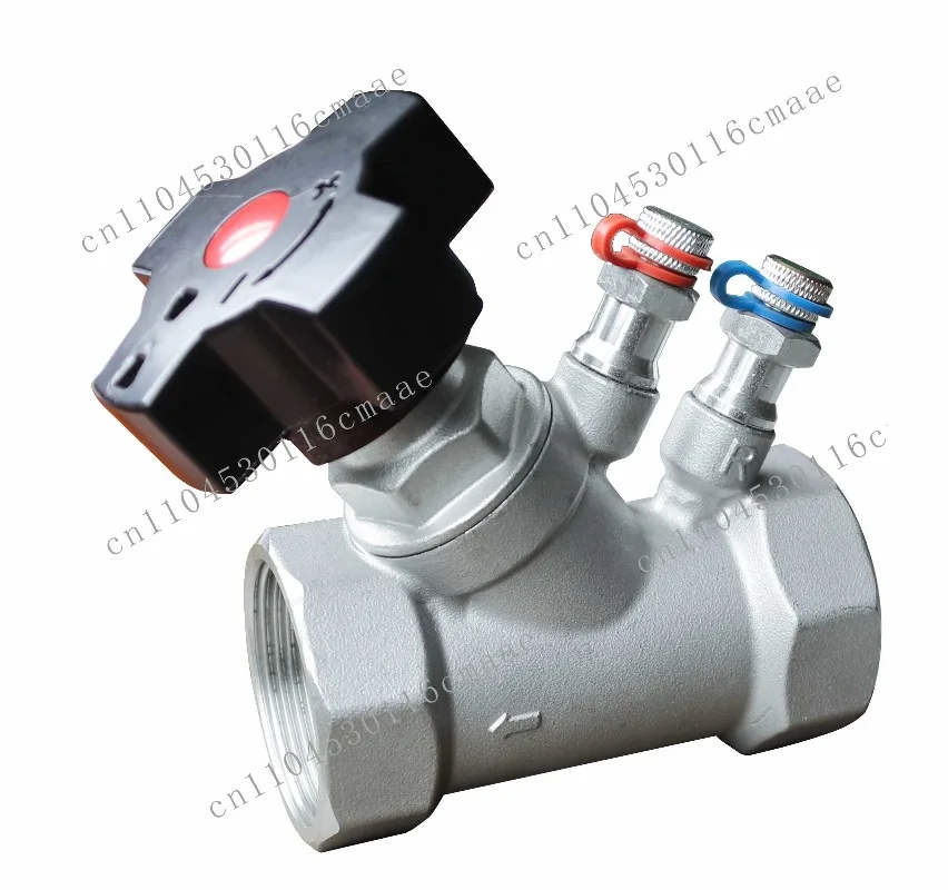 1/2 3/4 1 11/4  11/2  2 in Static Balance Valve Digital Hand Wheel SS304 Valve Body for Air Conditioning
