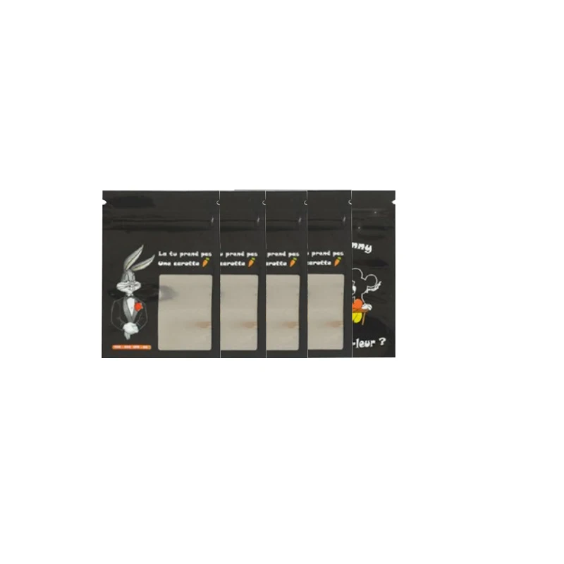 7X10CM Cartoon Plastic Verpakking Zakken Koffie Spice Poeder Opslag Pouch Snoep Koekjes Seal Ritssluitingszak waterdichte Mylar Zakjes