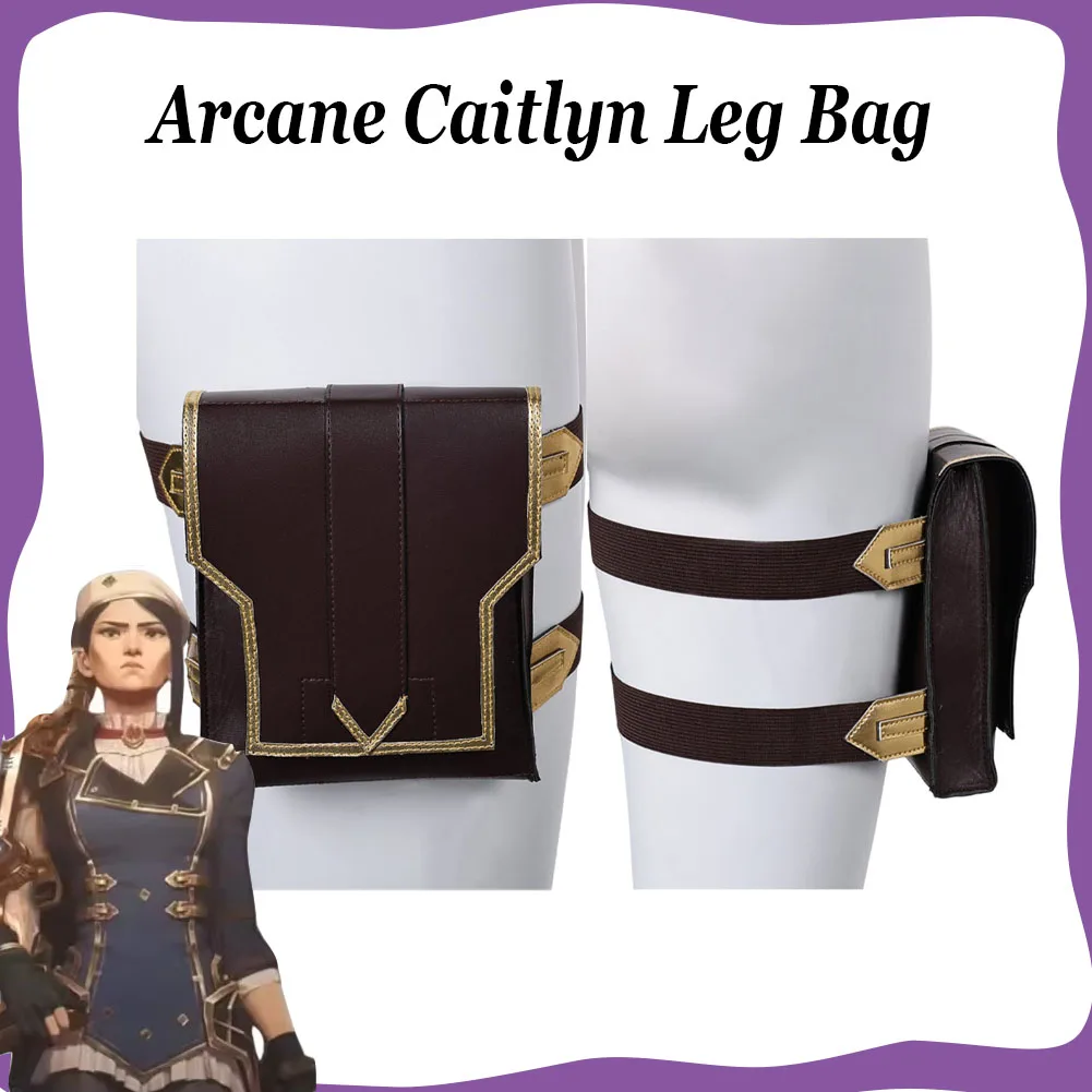 

Arcane Caitlyn, косплей, ролевая игра, сумка для ног, игра LoL TV 2, реквизит для костюмов для женщин, взрослых, девочек, фэнтезийные пакеты, аксессуары для наряда на Хэллоуин