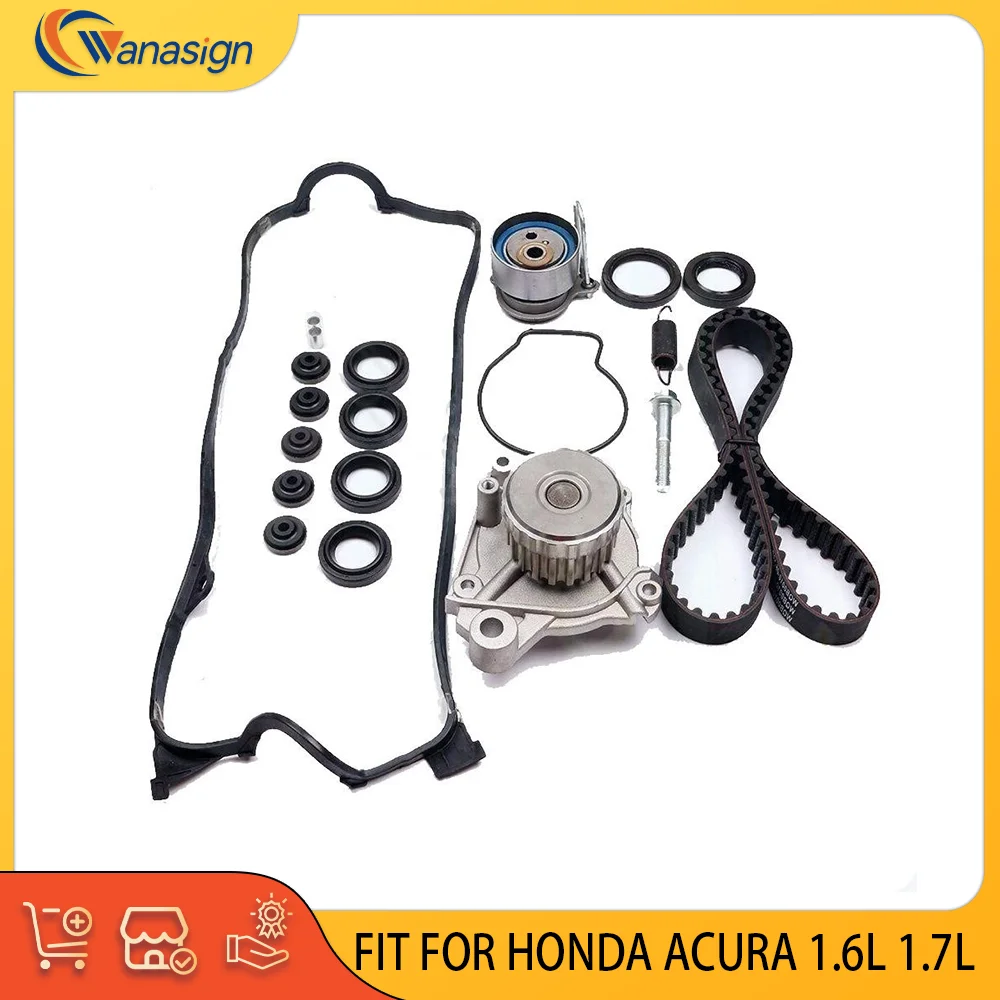 Timing Belt Kit Water Pump Valve Cover Gasket For Honda ACURA CIVIC FR-V JAZZ STREAM EL 1.6L 1.7L D17A1 D17A2 1.6 1.7 L