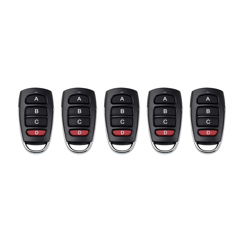 5/10PCS Wireless RF 433mhz Remote Control Copy Code Garage Door Gate Duplicator 433 Mhz Key Remote Opener