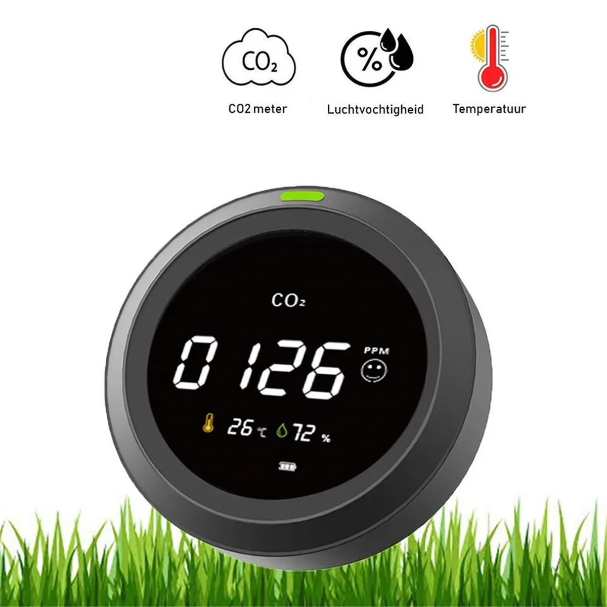 PTH-5 Monitoren Koolstofdioxide Ndir Co2 Sensor Comfortabele Omgeving Met Temperatuur-En Vochtigheidssensor