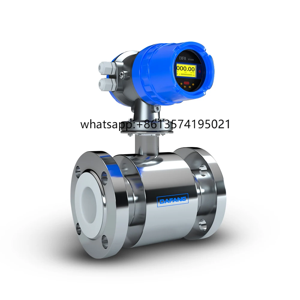 

Integrated Magnetic Flowmeter Caudalimetro DN100 2inch 4-20mA RS485 Digital Liquid Water Electromagnetic Flow Meter