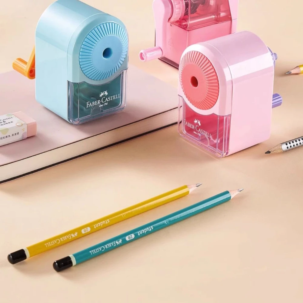 

Faber-Castell Pencil Sharpener Automatically Enters Lead 8mm Hand-cranked Desktop Rotary Office Gift Student School Stationery