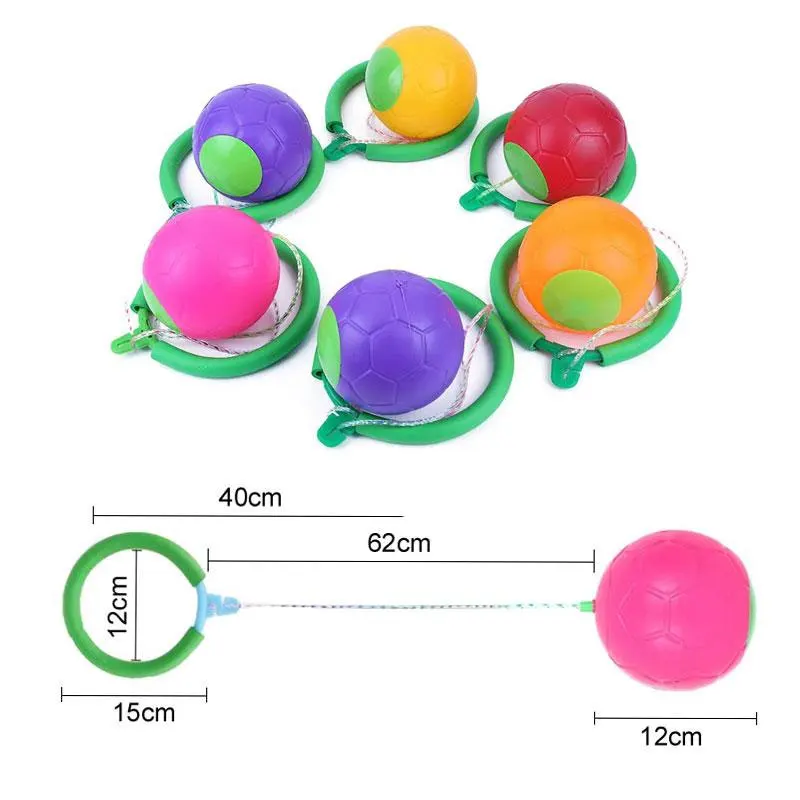 Bola de pular infantil colorida, bola de pular, brinquedos divertidos ao ar livre, bola de balanço, equilíbrio, brinquedo clássico de pular