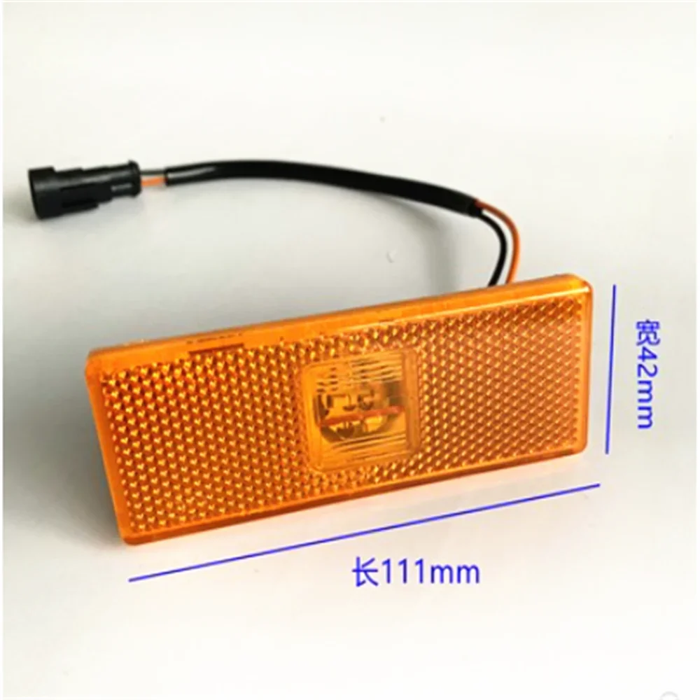 24V Yutong Zhongtong Ankai Jinlv Bus Side LED Edge Lamp Back Adhesive Turn Signal Yutong Universal 110 * 40mm 2026 Year