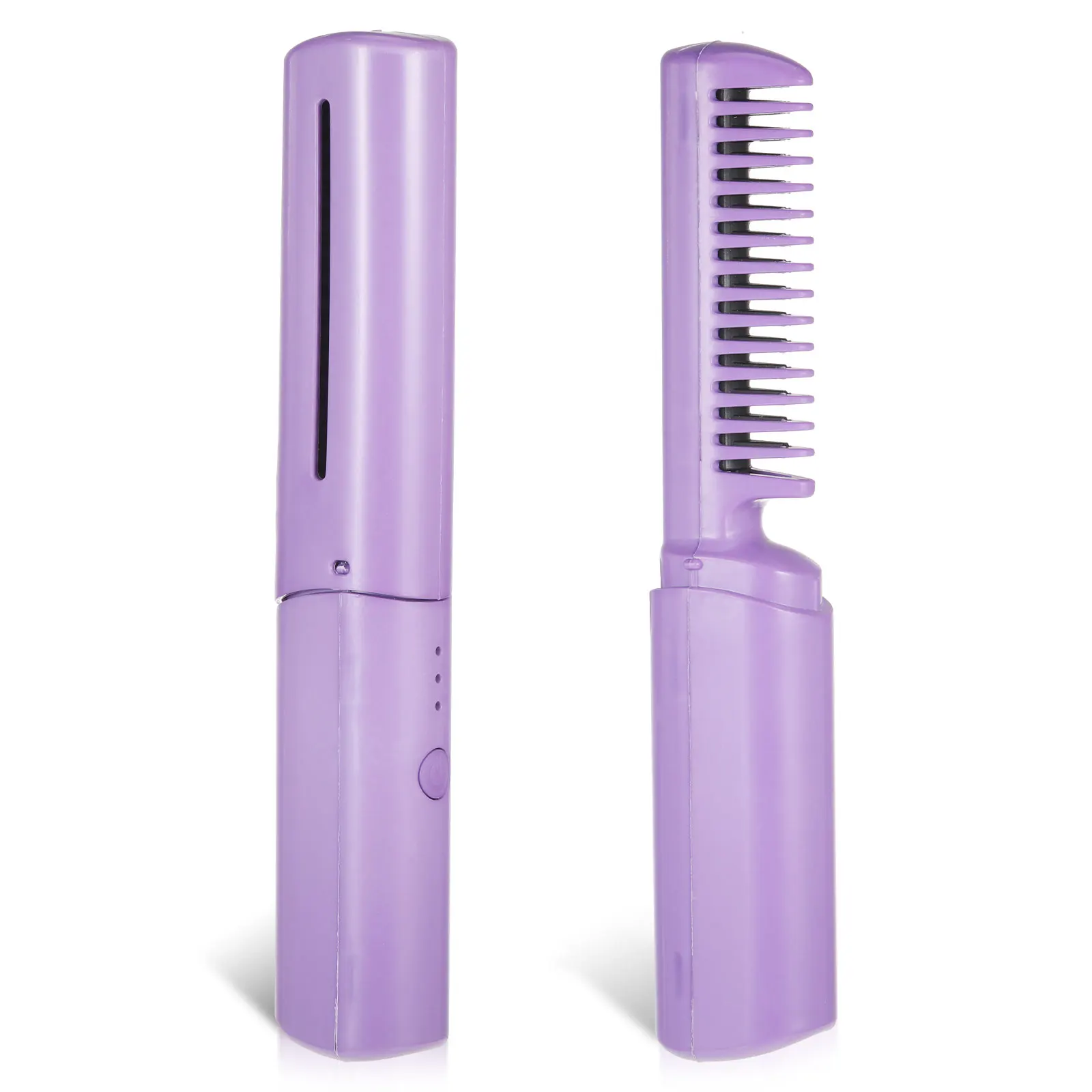 Ceramics Hair Styling Comb Anti-slid Even Heating Hidden Heating Hair Curler Hair Straightener Man