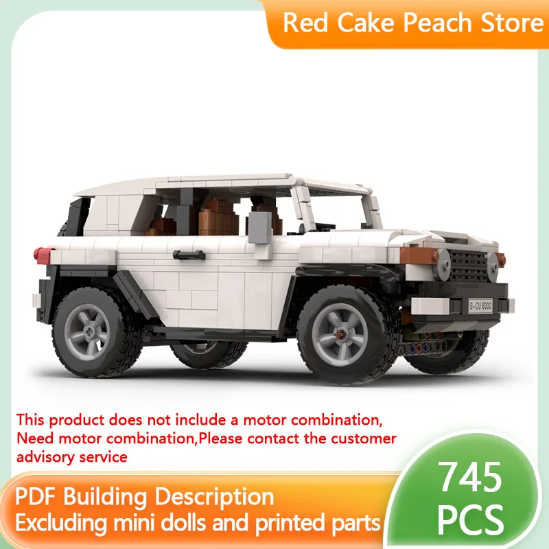 

City Car Model MOC Building Bricks Retro Compact Off-Road SUV Modular Technology Children Holiday Gifts Assemble Toys Suit