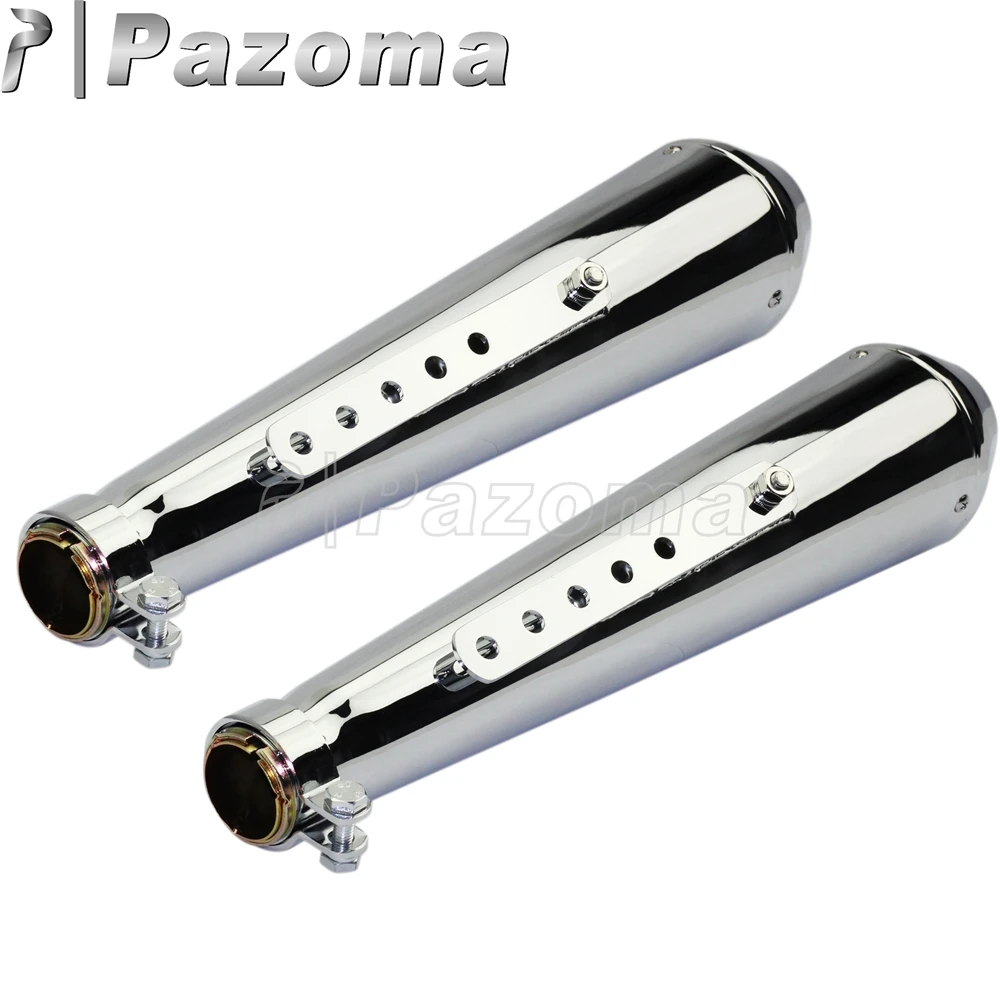 الصلب العالمي مقهى المتسابق كاتم الصوت 35 مللي متر 38 مللي متر 41 مللي متر دراجة نارية العادم الأنابيب الخمار ل المروحية بوبر سبورتستر XL1200 XL883