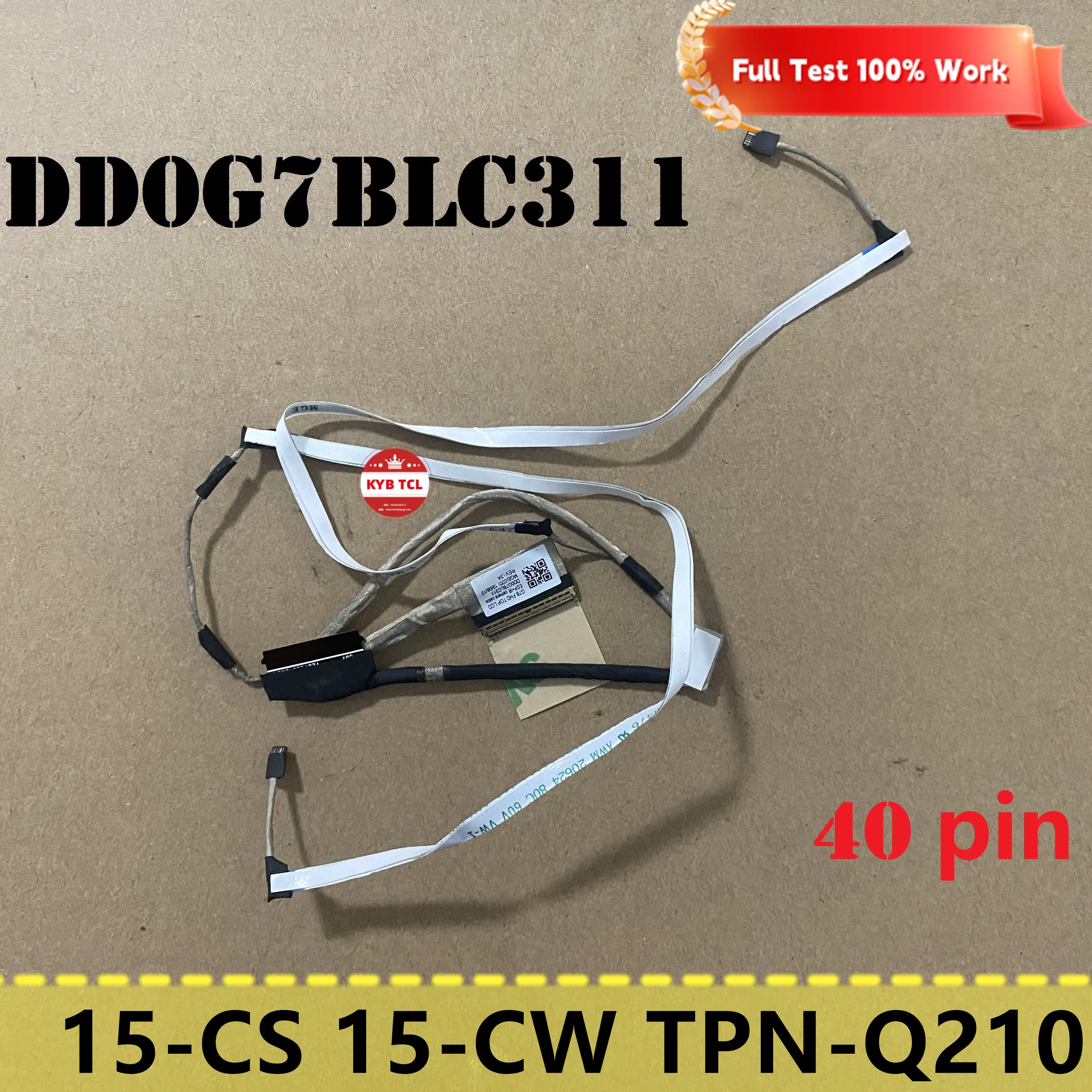 For Pavilion 15-cs2013ms 15-CS 15-CS0051WM 15-CS3010NR Laptop LCD LVDS Flex Video Cable DD0G7BLC100 101 111 110 121 DD0G7BLC311