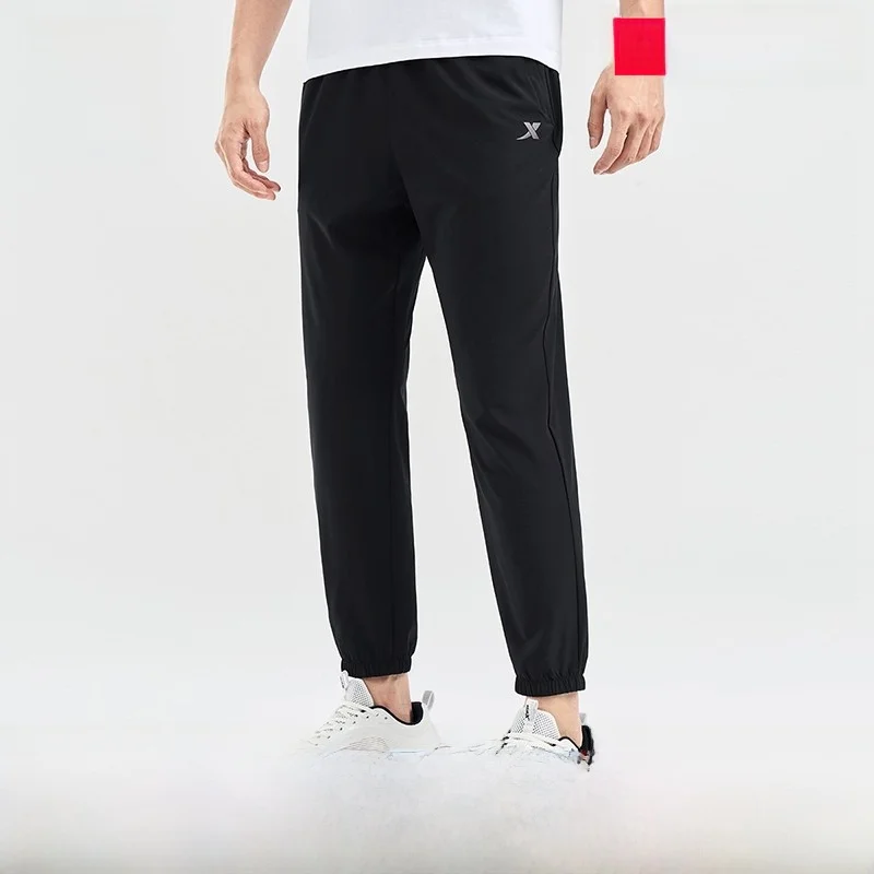 

Мужские спортивные брюки XTEP Special Step для фитнеса и тренировок, летние, новые, укороченные, из тканого материала, повседневные, из полиэстера и лайкры