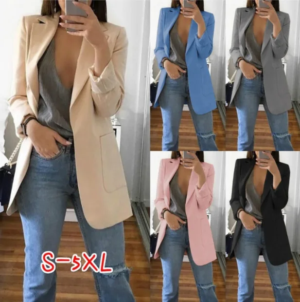 Women Blazers Hot Selling Solid Color Women's Blazers Comfortable Casual and Chic Suit Jacket for outwear