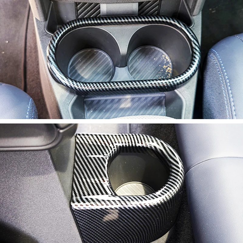 

Для BMW Mini Aceman F65 F66 F67 2025 2026 карбоновый стиль переднего и заднего сиденья, держатель для чашки, панель, отделка, Стайлинг автомобиля