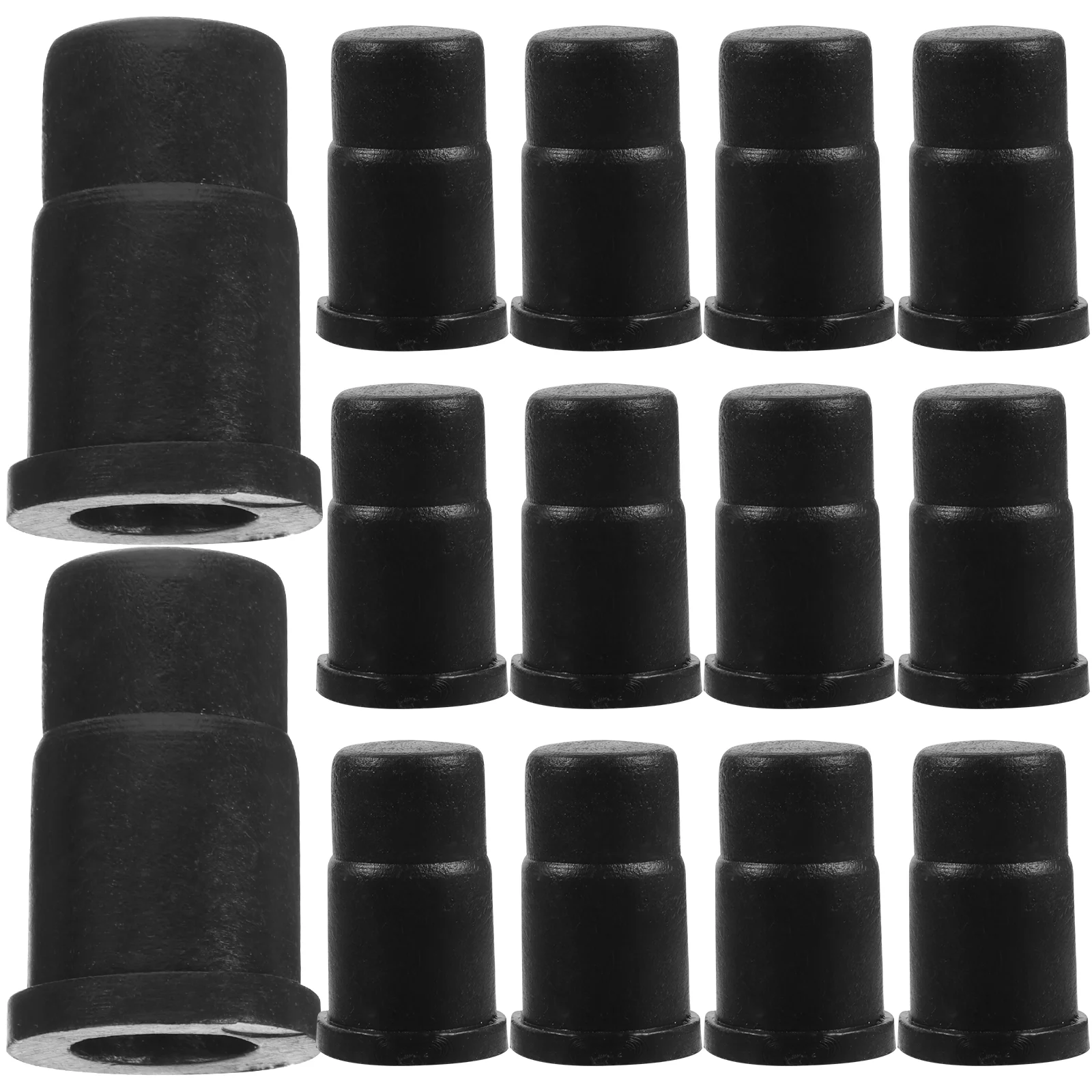 40 Pcs Caster Rubber Cap Mounting Socket for Chair Leg Furniture Insert Stem Sleeve Inserts