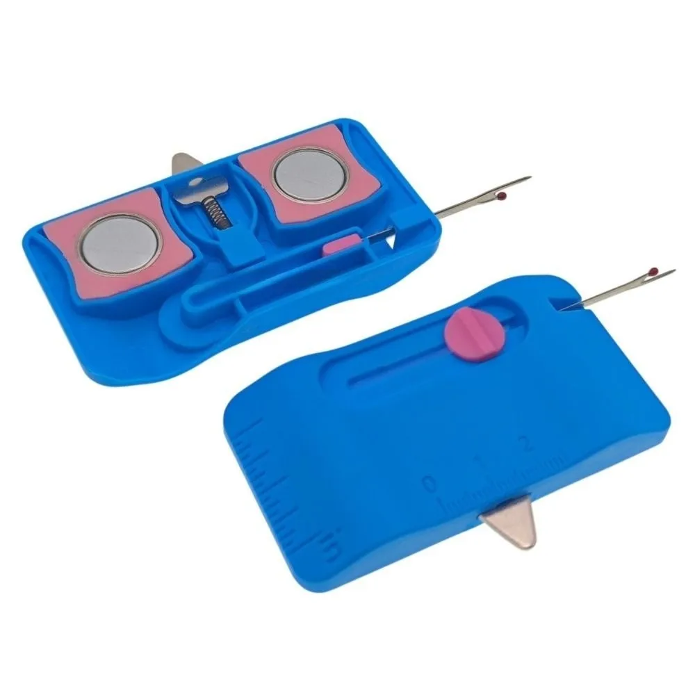 Adjustable Magnetic Sewing Track Built-In Seam Ripper with Measurement Magnetic Seam Guide Positioning Tool Multifunctional